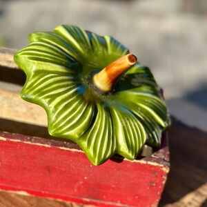 Vintage Mid Century California Ceramic Strawberry Cookie Jar Lid Model 8410